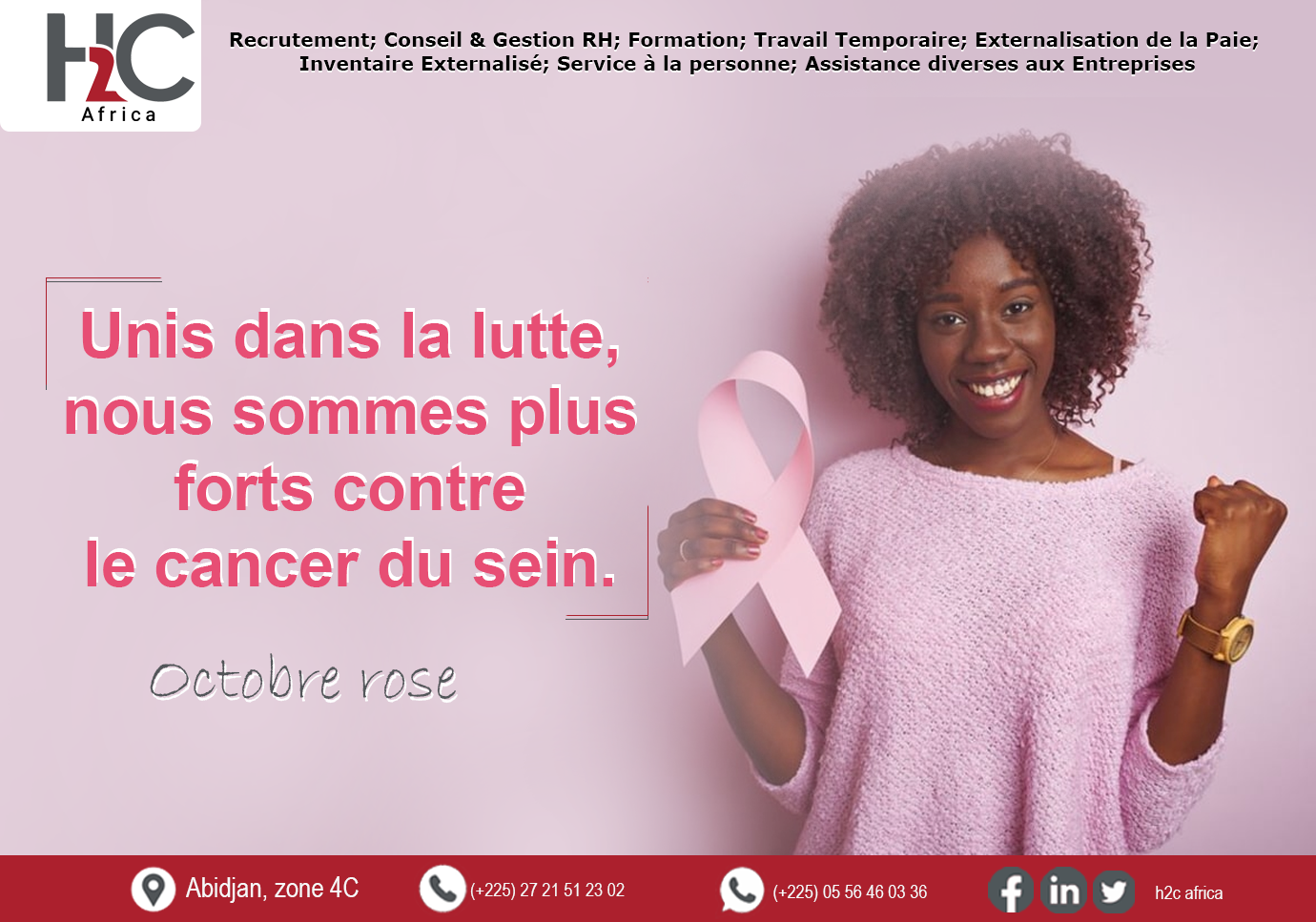 #OctobreRose2023 (sensibilisation au cancer du sein)